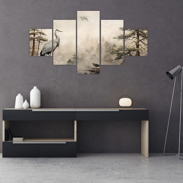 Obraz - Krajobraz z kreskówki (125x70 cm)