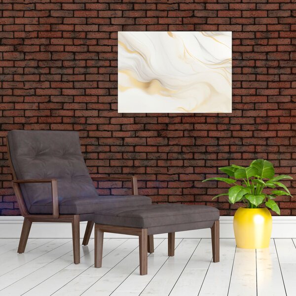 Obraz - Abstrakcja z dekoracją (70x50 cm)