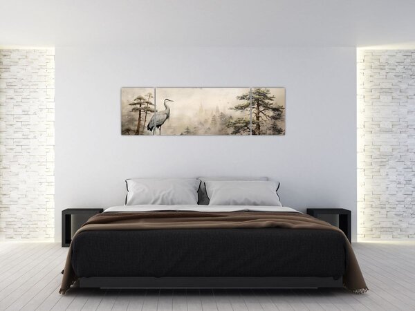 Obraz - Krajobraz z kreskówki (170x50 cm)