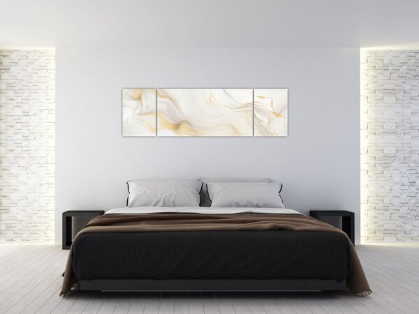 Obraz - Abstrakcja z dekoracją (170x50 cm)