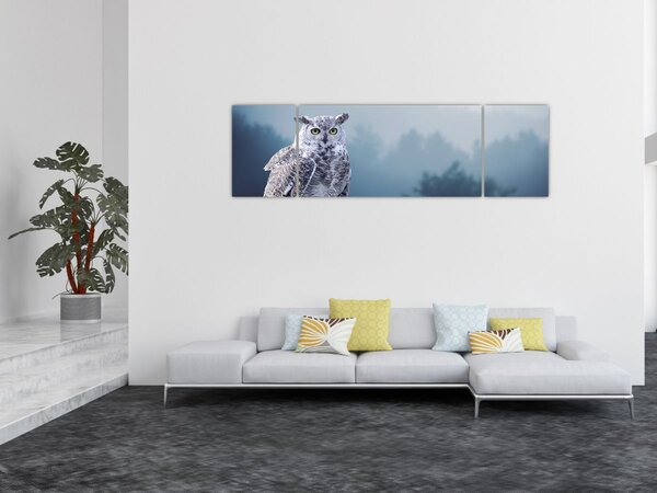 Obraz - Sowa śnieżna (170x50 cm)