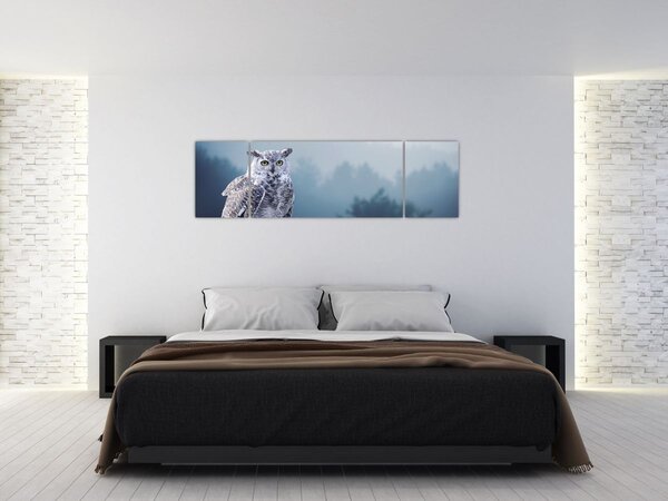 Obraz - Sowa śnieżna (170x50 cm)