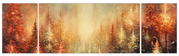 Obraz - Malowanie lasów (170x50 cm)