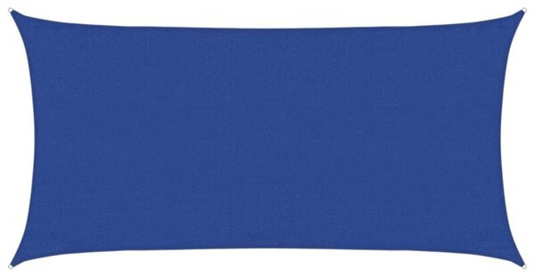 Żagiel przeciwsłoneczny, 160 g/m², niebieski, 3x6 m, hdpe
