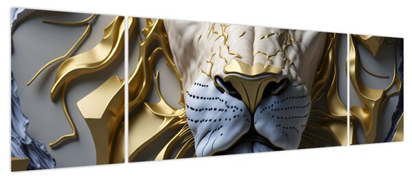 Obraz - Głowa Lwa (170x50 cm)