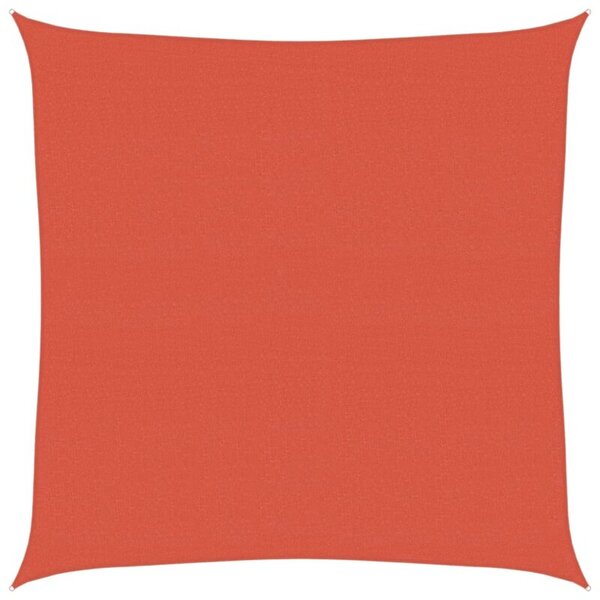 Żagiel przeciwsłoneczny, 160 g/m², terakotowy, 4x4 m, hdpe
