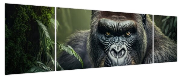 Obraz - Portret goryla (170x50 cm)