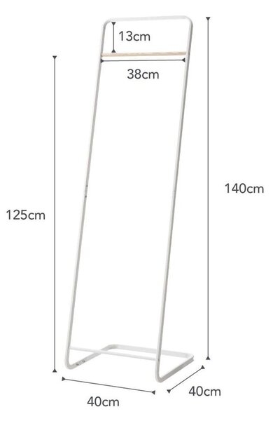 Biały metalowy stojak na ubrania Tower – YAMAZAKI