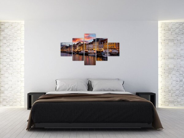 Obraz - Nyhavn, Kopenhaga (125x70 cm)
