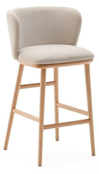 Beżowy hoker (wysokość siedziska 65 cm) Ciselia – Kave Home