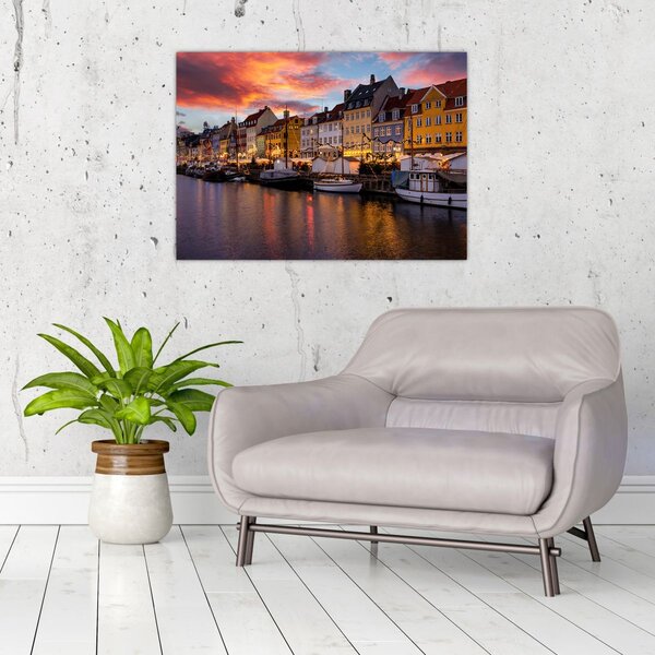 Obraz - Nyhavn, Kopenhaga (70x50 cm)