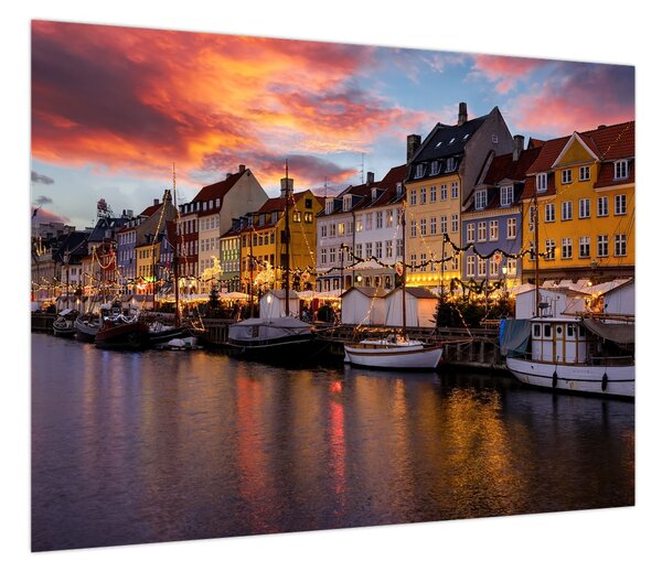 Obraz - Nyhavn, Kopenhaga (70x50 cm)