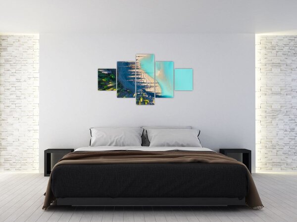 Obraz - Widok na jezioro (125x70 cm)
