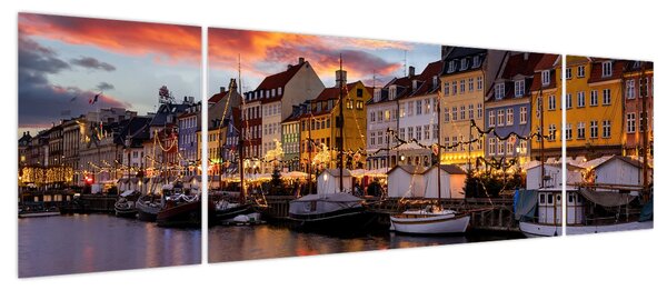 Obraz - Nyhavn, Kopenhaga (170x50 cm)