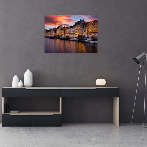 Obraz - Nyhavn, Kopenhaga (70x50 cm)