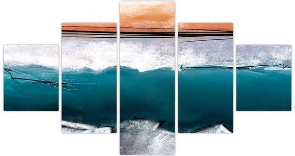 Obraz - Abstrakcja (125x70 cm)