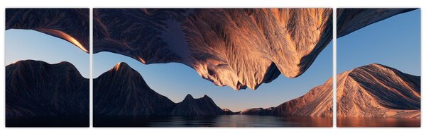 Obraz - Klify 3D (170x50 cm)