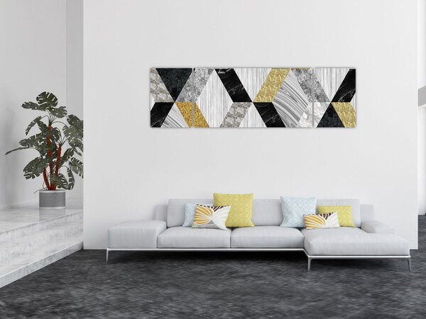 Obraz - Teksturowany wystrój (170x50 cm)