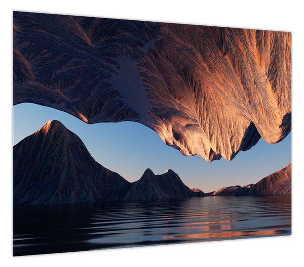Obraz - Klify 3D (70x50 cm)