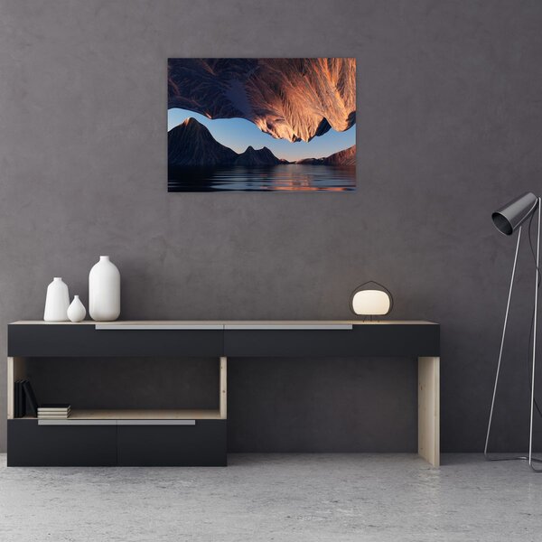 Obraz - Klify 3D (70x50 cm)