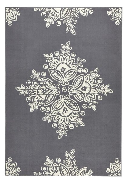 Szaro-biały dywan Hanse Home Gloria Blossom, 80x150 cm