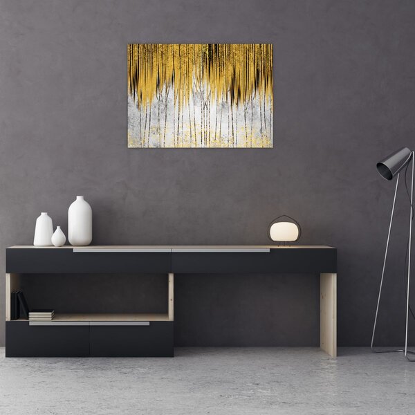 Obraz - Złote linie (70x50 cm)