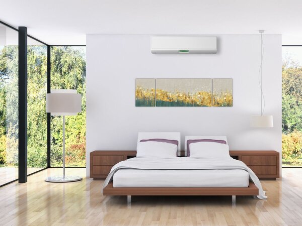 Obraz - Tekstura ze złotą dekoracją (170x50 cm)