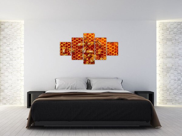 Obraz - Plaster miodu (125x70 cm)
