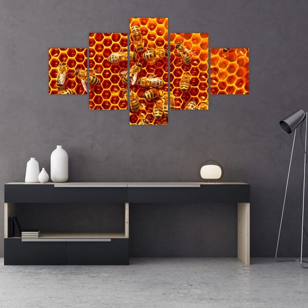 Obraz - Plaster miodu (125x70 cm)