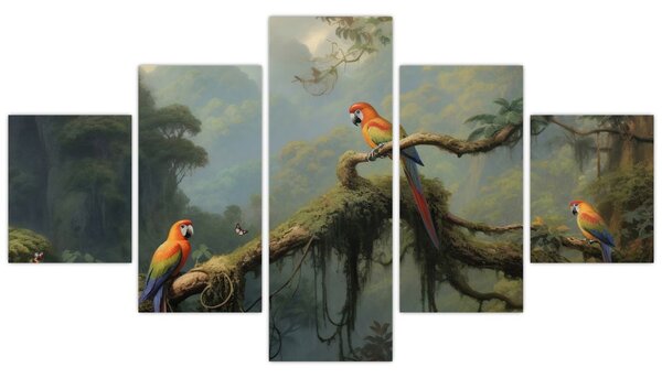 Obraz - Las tropikalny (125x70 cm)