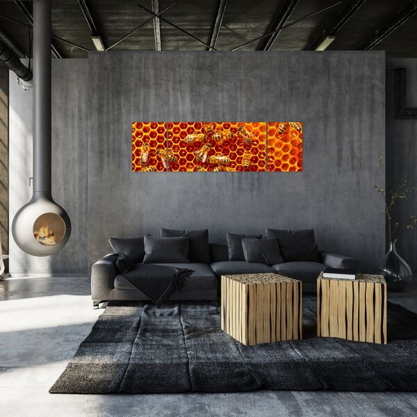 Obraz - Plaster miodu (170x50 cm)