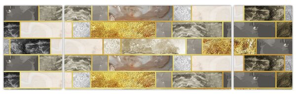 Obraz - Dekoracje z teksturami (170x50 cm)