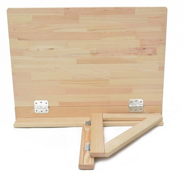 Wiszący stolik balkonowy z litego drewna sosnowego 59x79 cm – Rojaplast