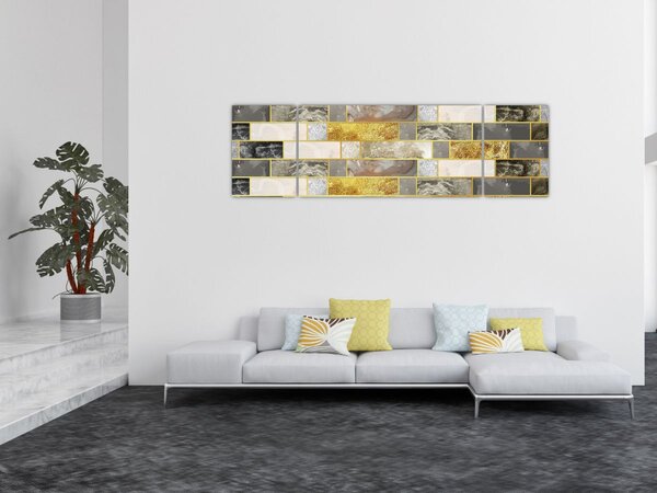 Obraz - Dekoracje z teksturami (170x50 cm)