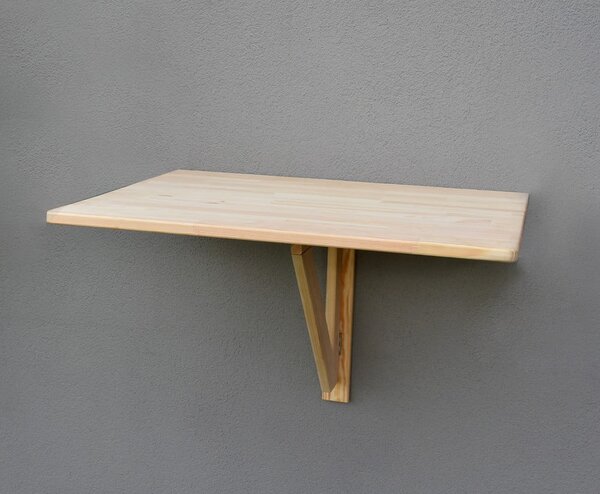 Wiszący stolik balkonowy z litego drewna sosnowego 59x79 cm – Rojaplast