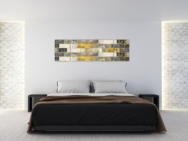 Obraz - Dekoracje z teksturami (170x50 cm)