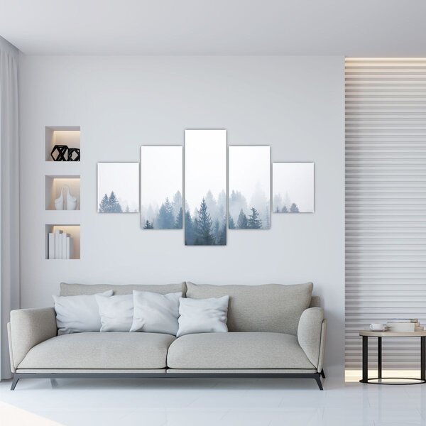 Obraz - Mglisty las (125x70 cm)