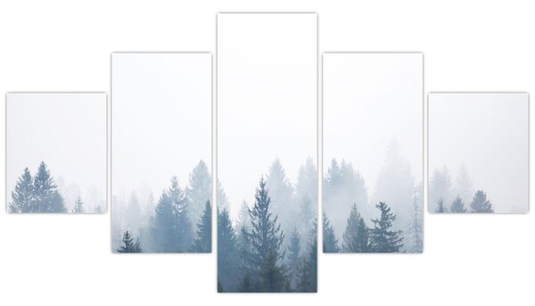 Obraz - Mglisty las (125x70 cm)