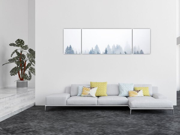 Obraz - Mglisty las (170x50 cm)