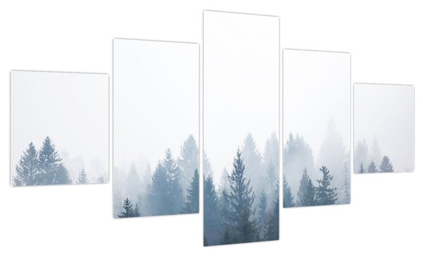 Obraz - Mglisty las (125x70 cm)