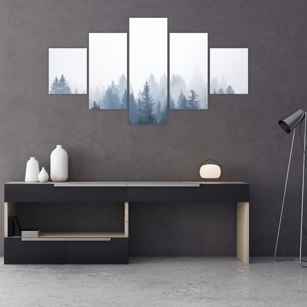Obraz - Mglisty las (125x70 cm)