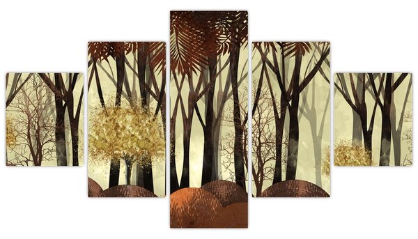 Obraz - Las dekoracyjny (125x70 cm)