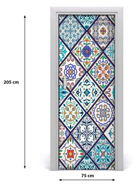 Naklejka fototapeta na drzwi Ceramiczne płytki