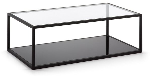 Czarny stolik Kave Home Green Hill, 110x60 cm