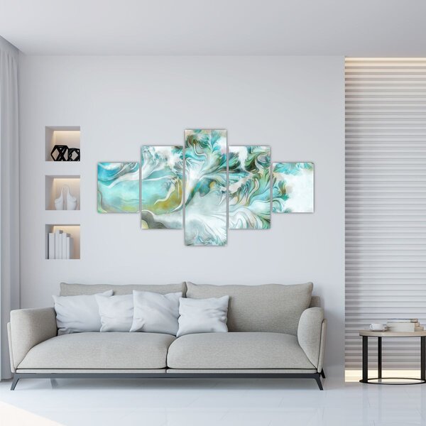 Obraz - Malowanie abstrakcyjnych wzorów (125x70 cm)