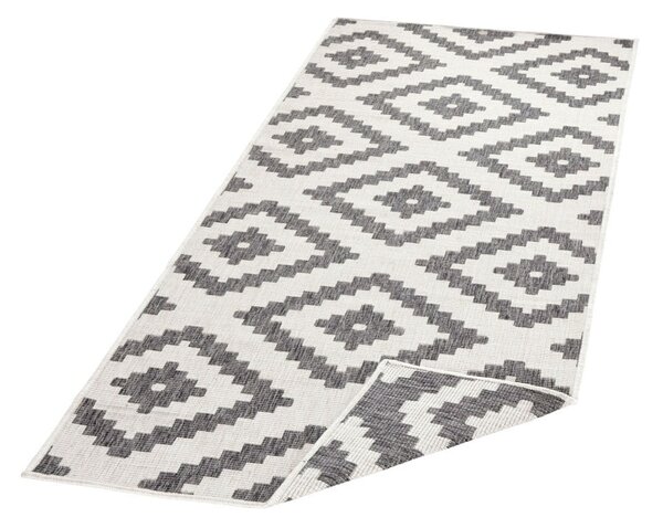 Szary chodnik dwustronny NORTHRUGS Malta, 80x345 cm