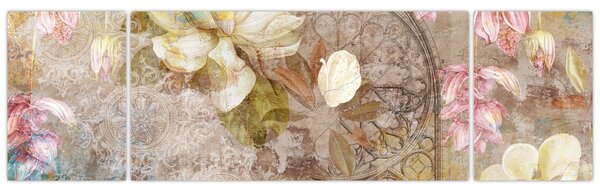 Obraz - Ozdoba kwiatowa (170x50 cm)