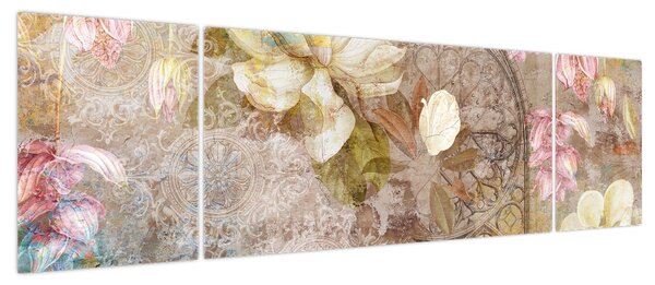 Obraz - Ozdoba kwiatowa (170x50 cm)