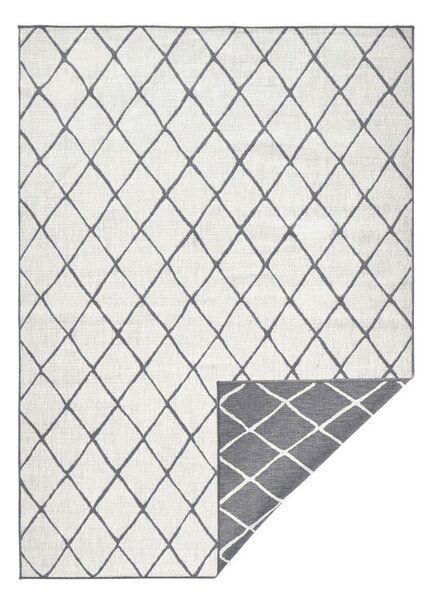 Szary dywan dwustronny odpowiedni na zewnątrz NORTHRUGS Malaga, 120x170 cm
