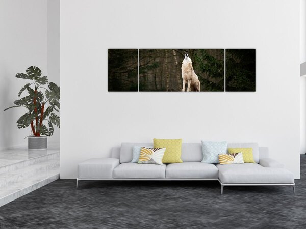 Obraz - Wycie wilka (170x50 cm)